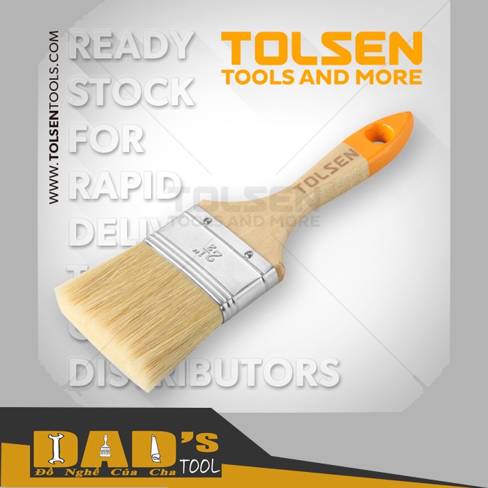 CỌ SƠN CÁN GỖ 1/1.5/2/2.5/3/4 INCH - TOLSEN 40121/22/23/24/25/26
