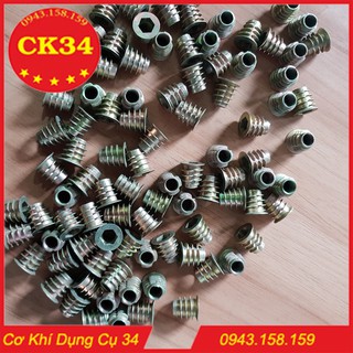 Túi ốc cấy gỗ phi 8, tán khế 8mm - 100 con loại có vành