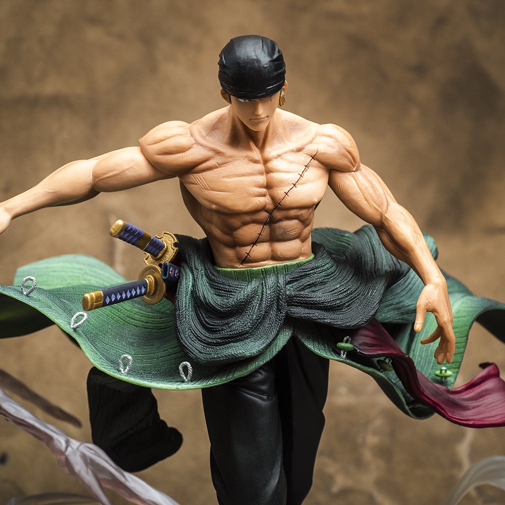 Mô hình One Piece Roronoa Zoro cao 35cm nặng 2,3kg Mô hình nhân vật Onepiece Zoro Bão Store