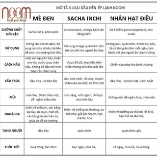 Dầu mè đen ép lạnh Noom 100 ml