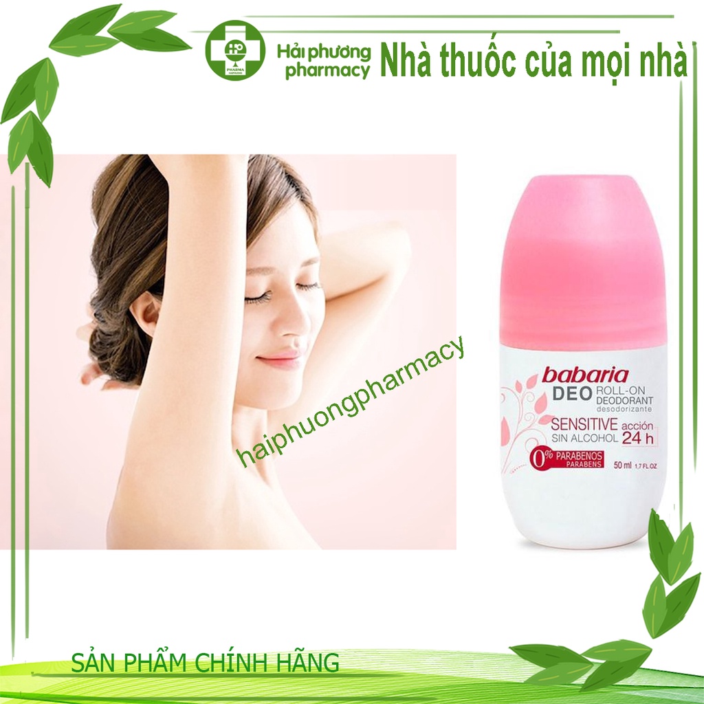 Lăn khử mùi BABARIA nhập khẩu chính hãng Tây Ban Nha 50ml