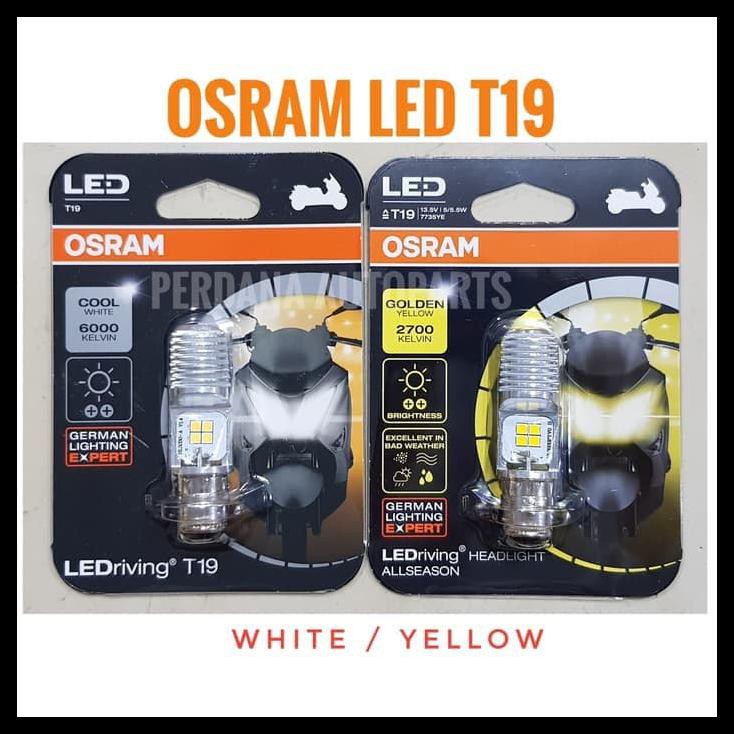 1 Bóng Đèn Led T19 Osram 12v H6 M5 K1 Ánh Sáng Trắng - 7735cw