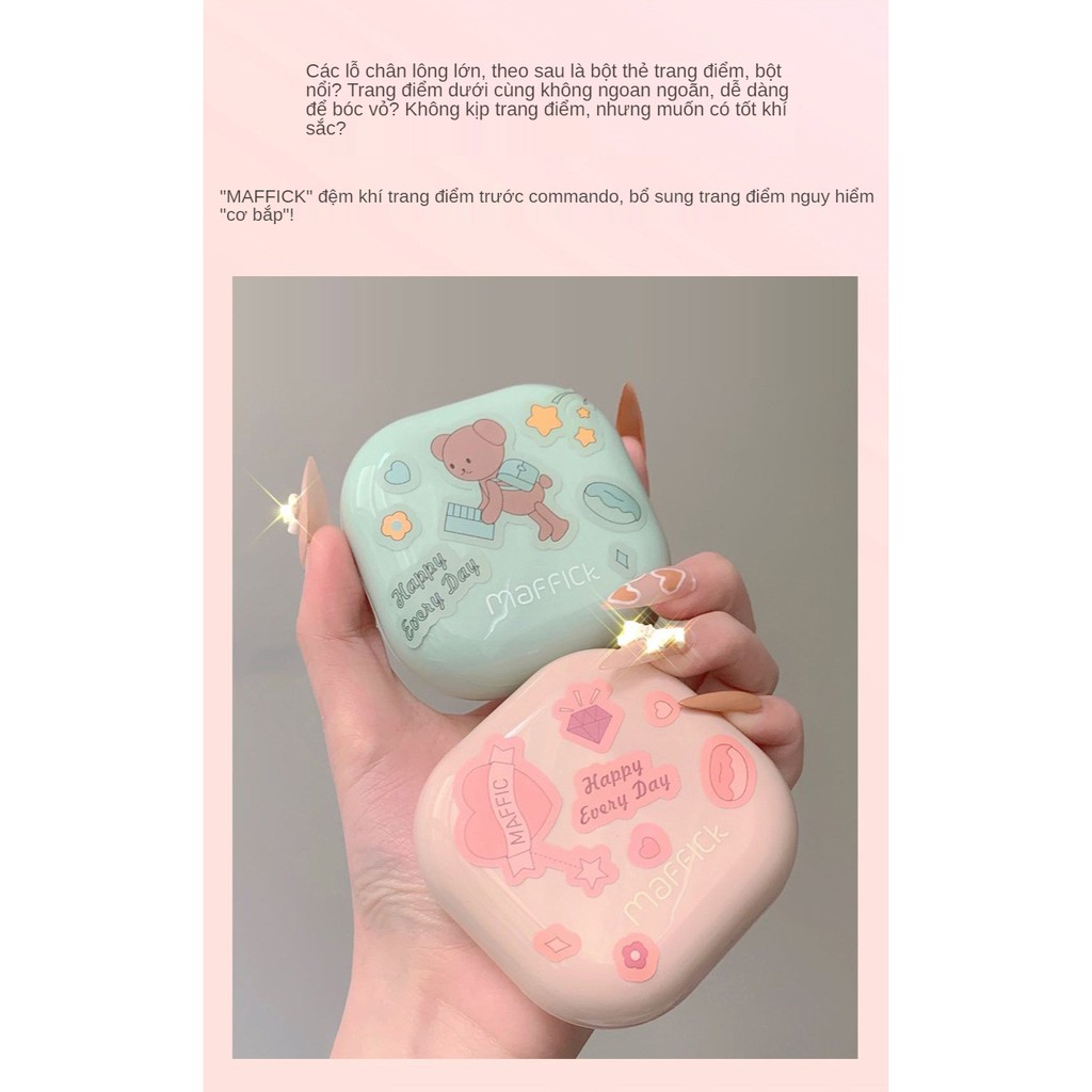 (Hàng Mới Về) Kem Nền Bb Air Cushion MAFFICK Lâu Trôi Kiềm Dầu Chống Thấm Nước Không Phai Màu Và có lõi thay thế giới skinfood mĩ phẩm nội địa trung | BigBuy360 - bigbuy360.vn