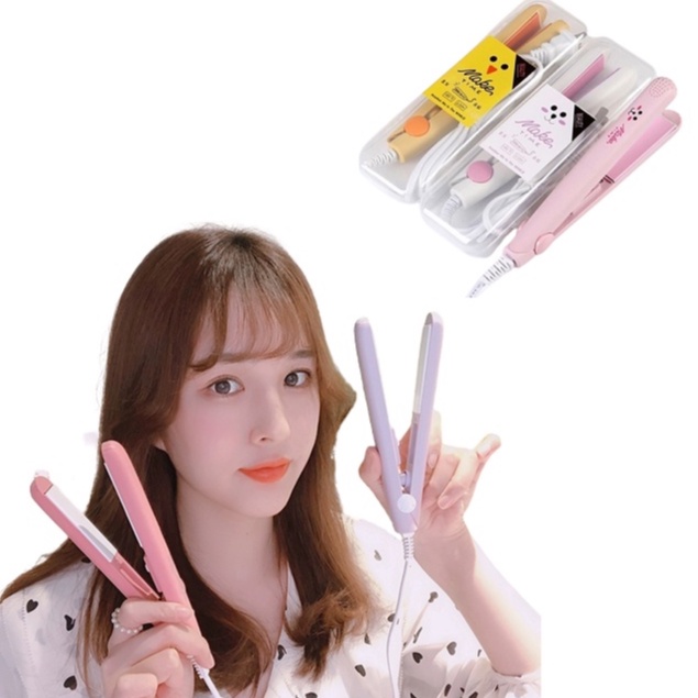 [Làm Đẹp Không Khó] Máy Duỗi Tóc Mini - Máy Bấm Tóc Mini Du Lịch Tặng Hộp Đựng Cao Cấp 20W