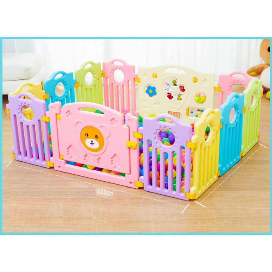 Quây cũi nhựa cho bé Quây nhựa, hàng cao cấp - Tặng kèm thảm xốp