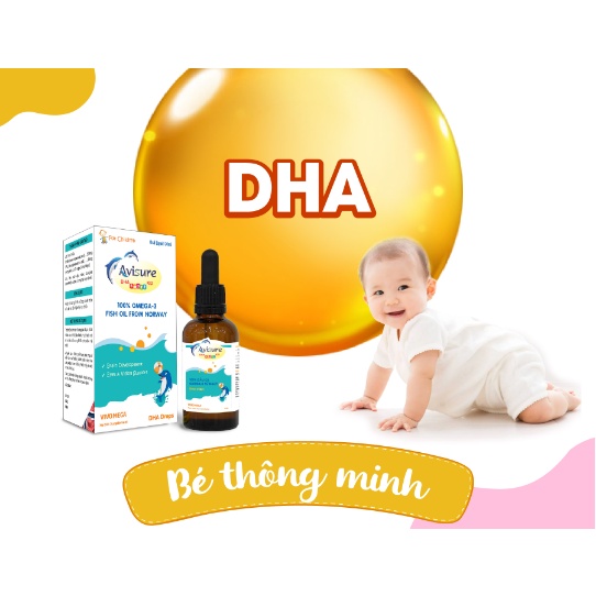 Avisure DHA Smart Kid 20ml - DHA hỗ trợ phát triển trí não và cải thiện thị lực cho bé