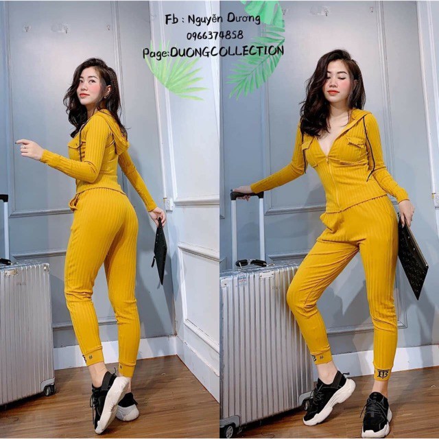 SET BỘ LEN ĐŨA KÉO KHÓA SIÊU ĐẸP ÔM BODY CỰC CHUẨN HÀNG QUẢNG CHÂU HÀNG TỐT | BigBuy360 - bigbuy360.vn