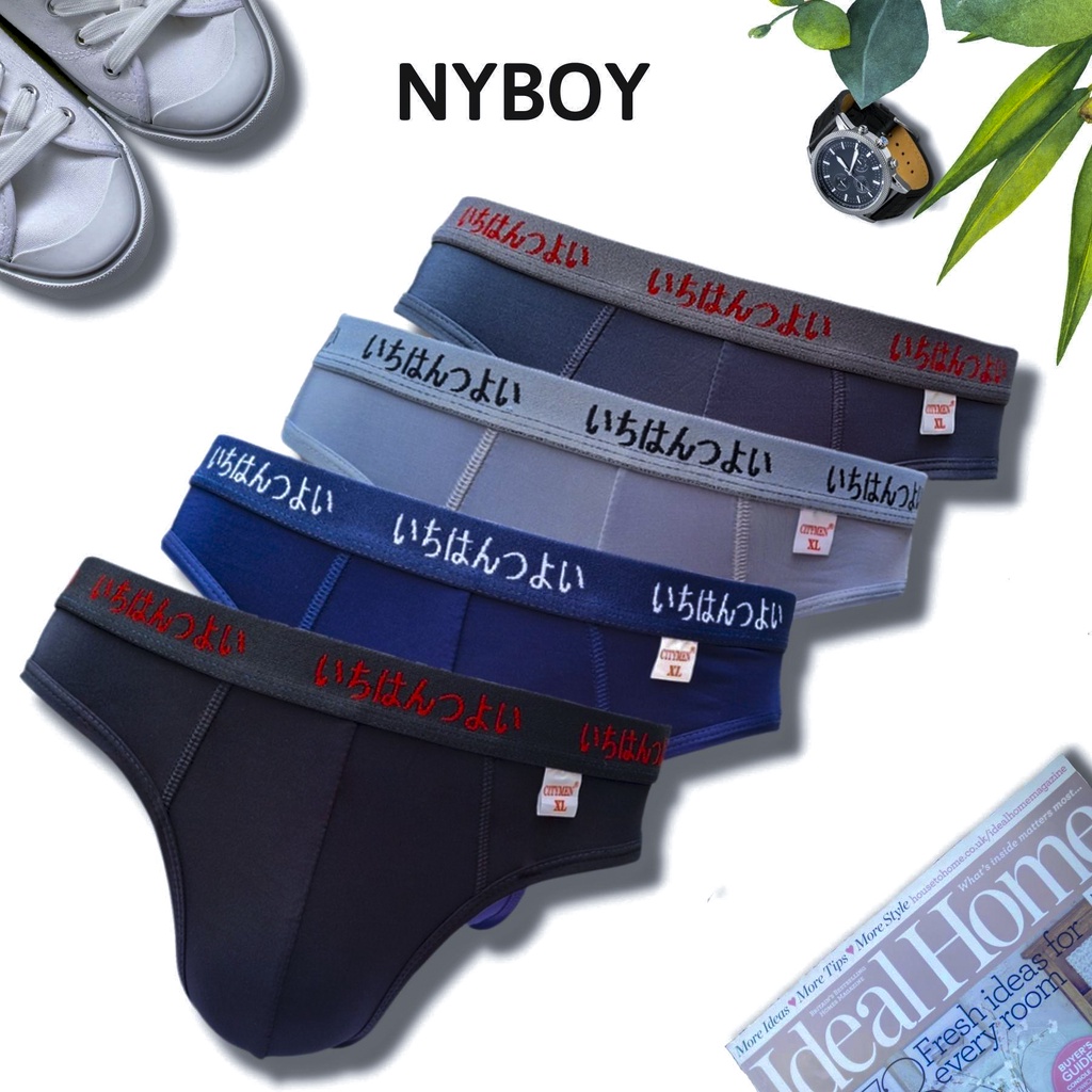 Quần Lót Tam Giác Nam Thun Lạnh Lưng Nhật Cao Cấp Đồ Lót Nam Co Dãn 4 Chiều