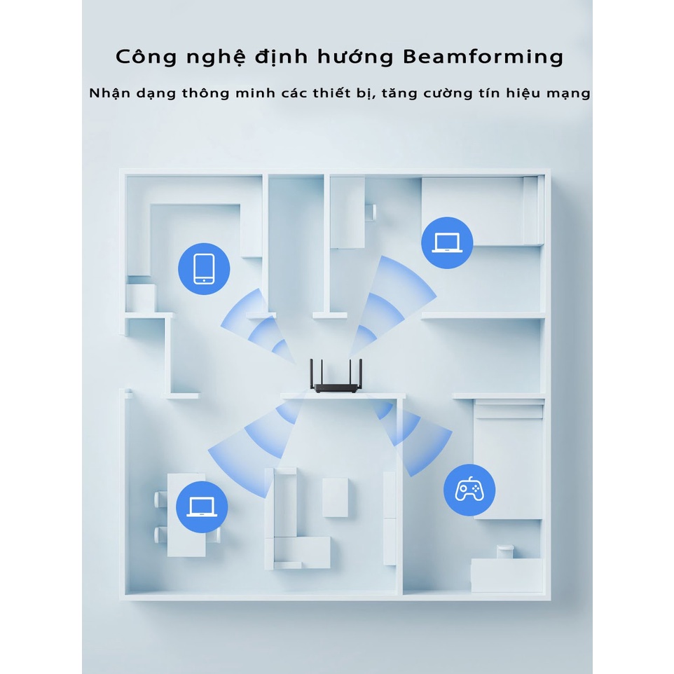 Bộ phát Wifi Router Xiaomi Redmi AX6S hỗ trợ - Wifi 6 - Mesh - 248 thiết bị - Minh Tín Shop