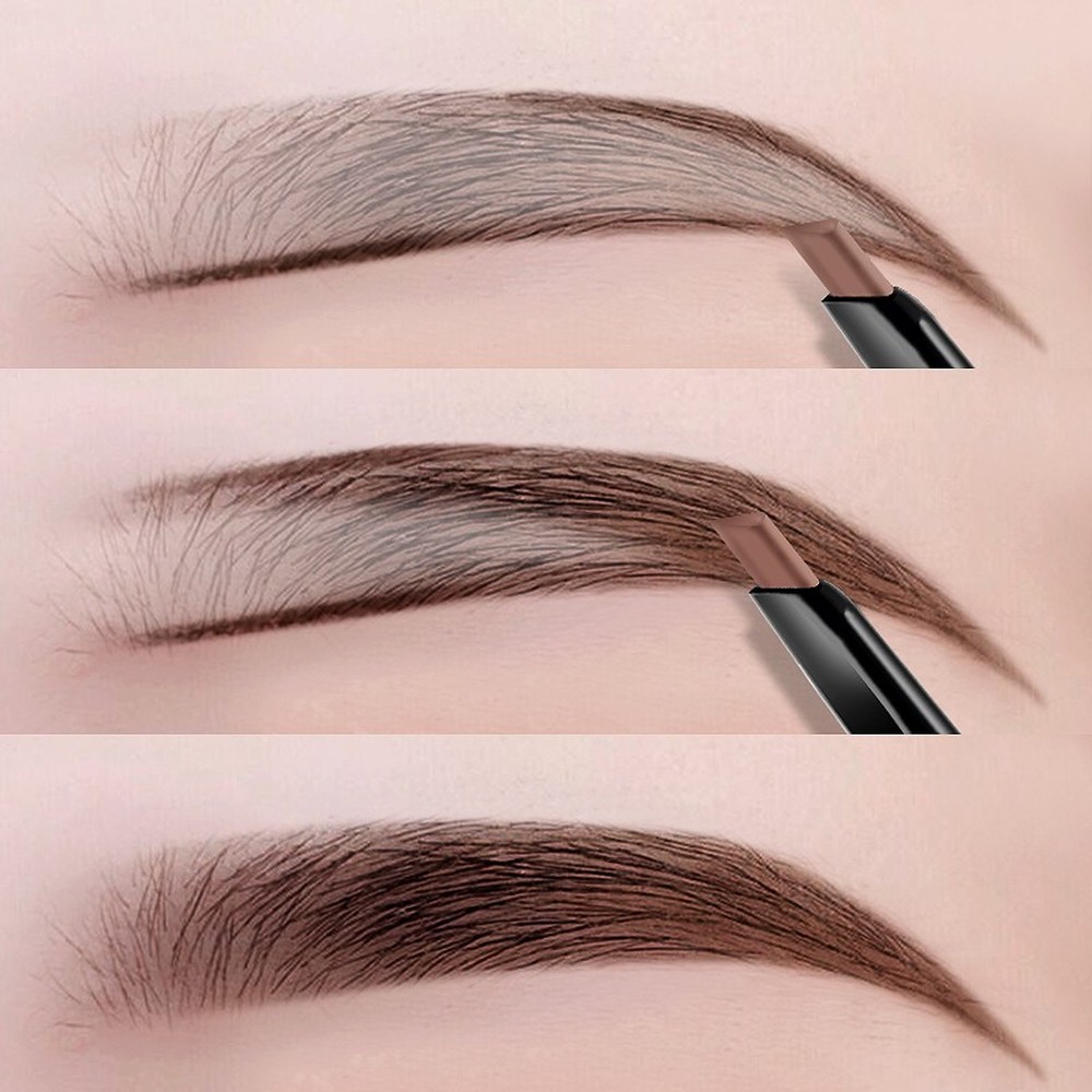 Chì kẻ mày chống thấm nước hai đầu BEAUTY GLAZED Màu sắc tự nhiên lâu trôi Có 5 màu, dễ phối màu