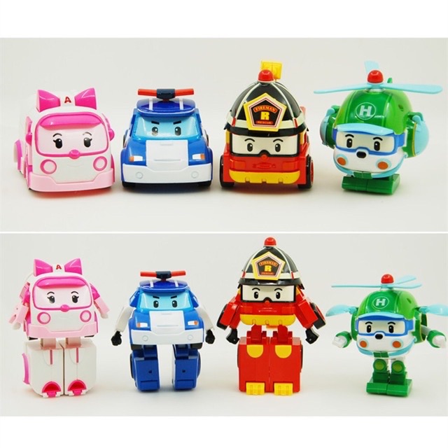 Đồ Chơi Robocar Poli Biến Hình Robot Siêu Xe 4 Trong 1 Cho Bé