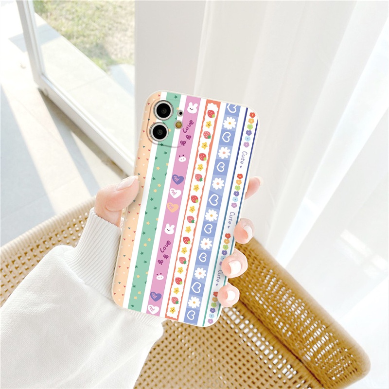 ỐP LƯNG IPHONE sọc màu sắc sticker  ốp iphone 12 pro/13pro/13promax/7/7+/8/8+/X/XS/XSM/11/11PMROMAX tr365