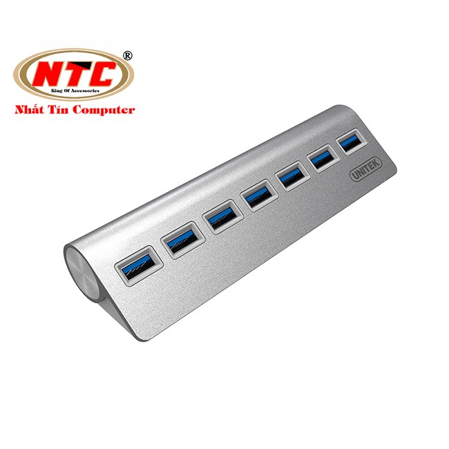 HUB chia USB 3.0 Unitek Y-3187 ra 7 cổng USB kiêm hub sạc- hỗ trợ tốc độ lên đến 5Gbps