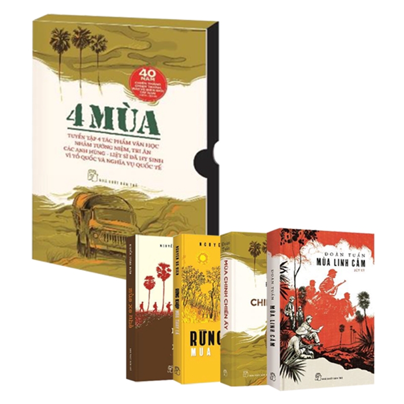 Sách - Bộ Hộp &quot;Bốn Mùa&quot; (Bộ 4 Cuốn - Mùa Chinh Chiến Ấy, Mùa Xa Nhà, Rừng Khộp Mùa Thay Lá, Mùa Linh Cảm)