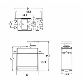 Servo mg996 bánh răng kim loại