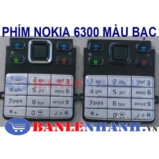 PHÍM NOKIA 6300 MÀU BẠC