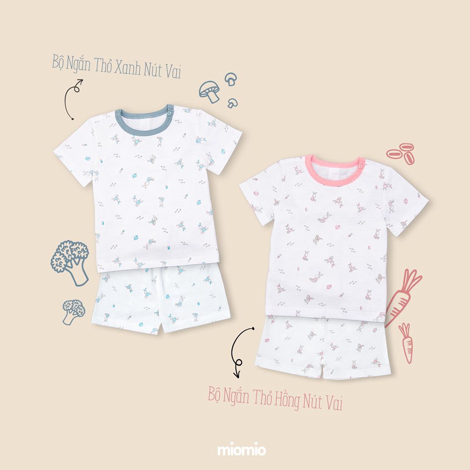 Áo ngắn tay MioMio cài vai / 100% cotton / mỏng mát