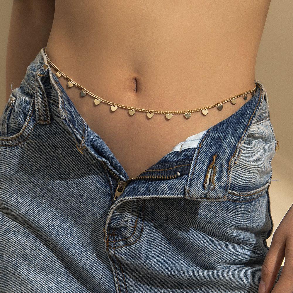 Thắt Lưng Dây Xích DWAYNE Cho Nữ|Bảng Màu Phấn Mắt Nhiều Màu Sắc Thời Trang|Dây Thắt Lưng Kim Loại Hình Trái Tim Nhiều Màu Sắc