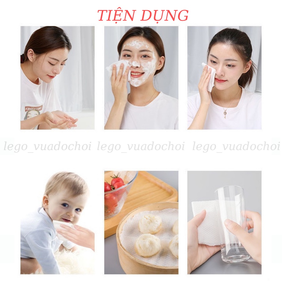 Khăn Vải Khô đa năng tẩy trang dùng 1 lần 130gam, 180gam, 230gam loại 1