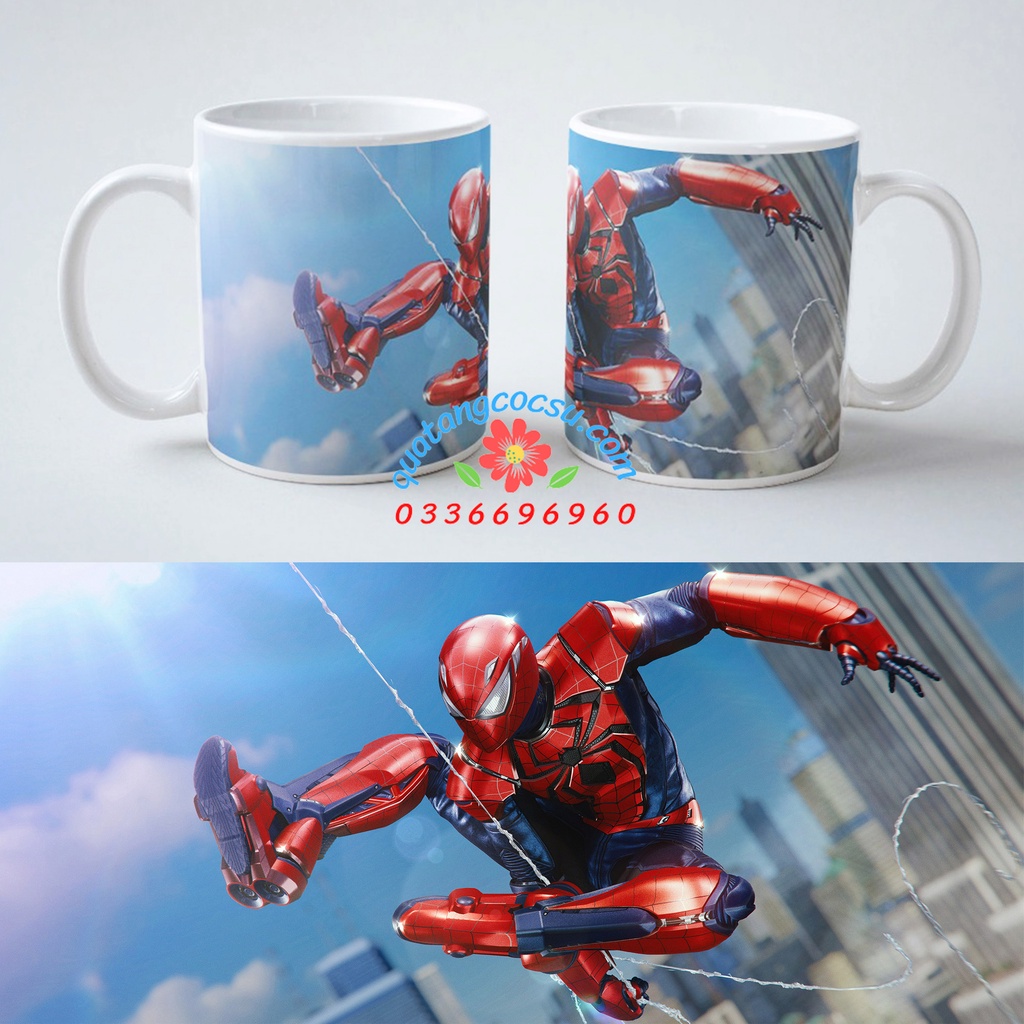 Cốc Sứ Spider Man Nhiều Mẫu, Cốc Spider Man Loại 1, Cốc Marvel
