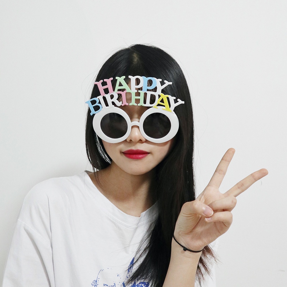 Mắt Kính Chất Liệu ABS Nhiều Màu Sắc Dễ Thương Vui Nhộn Dùng Khi Dự Tiệc Sinh Nhật Cho Người Lớn Và Trẻ Em
