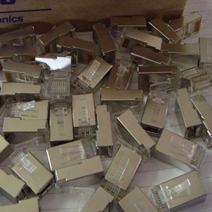 Hạt bấm dây mạng bọc sắt túi 100 đầu chất lượng cao