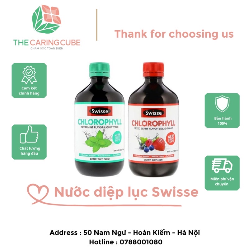 Nước Diệp Lục Swisse Chlorophyll 500ml
