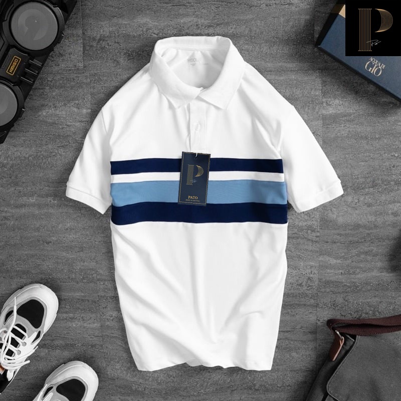 Áo thun polo nam kẻ ngang Pato Man màu cực đẹp, chất cotton cá sấu cao cấp,phong cách trẻ trung lịch sự