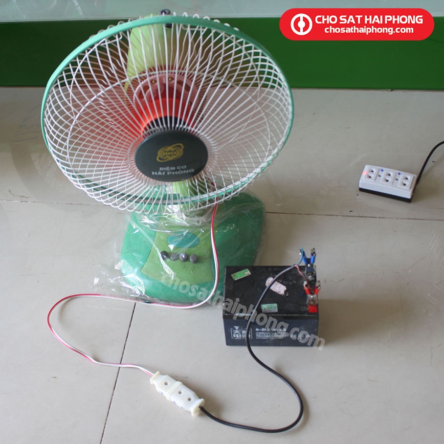 Quạt đứng 12V chạy bình ắc quy - Chợ Sắt Hải Phòng Online