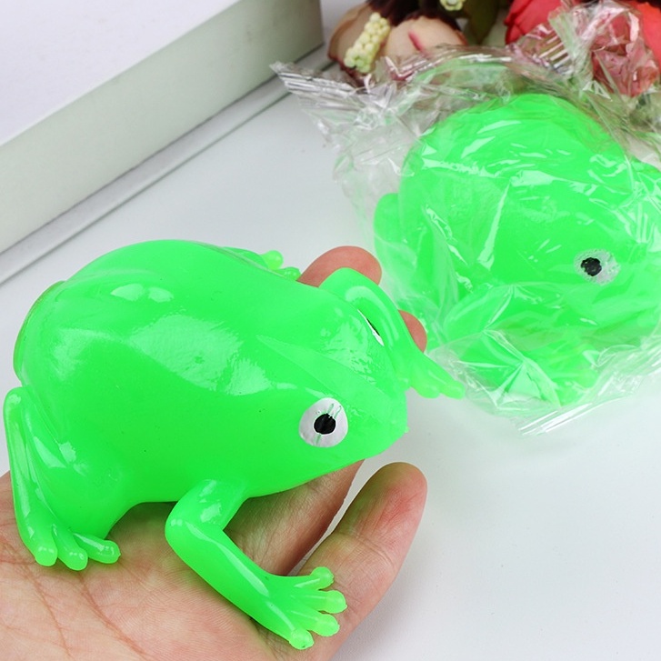 GUDETAMA SQUIShY trứng bóp trút giận hình CHÚ ẾCH XANH mochi slime đáng yêu