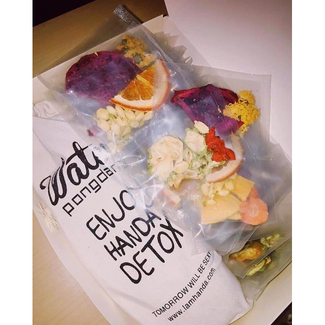 Trà detox hoa quả sấy giảm cân 28 gói + tặng kèm bình nước detox