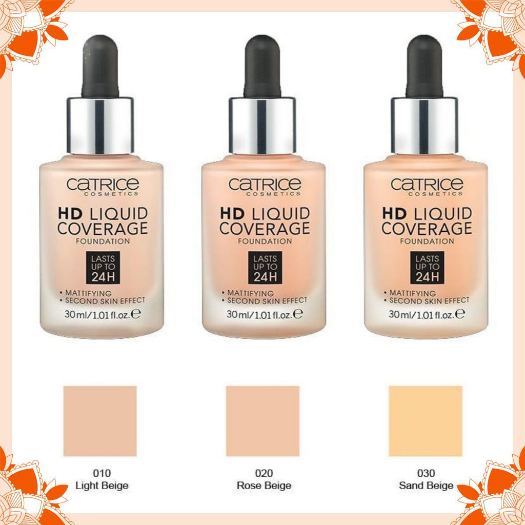 (Chính Hãng) Kem Nền Catrice HD Liquid Coverage Foundation (30ml)