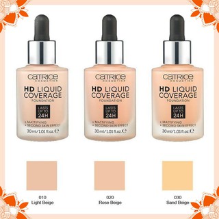 (Chính Hãng) Kem Nền Catrice HD Liquid Coverage Foundation (30ml)