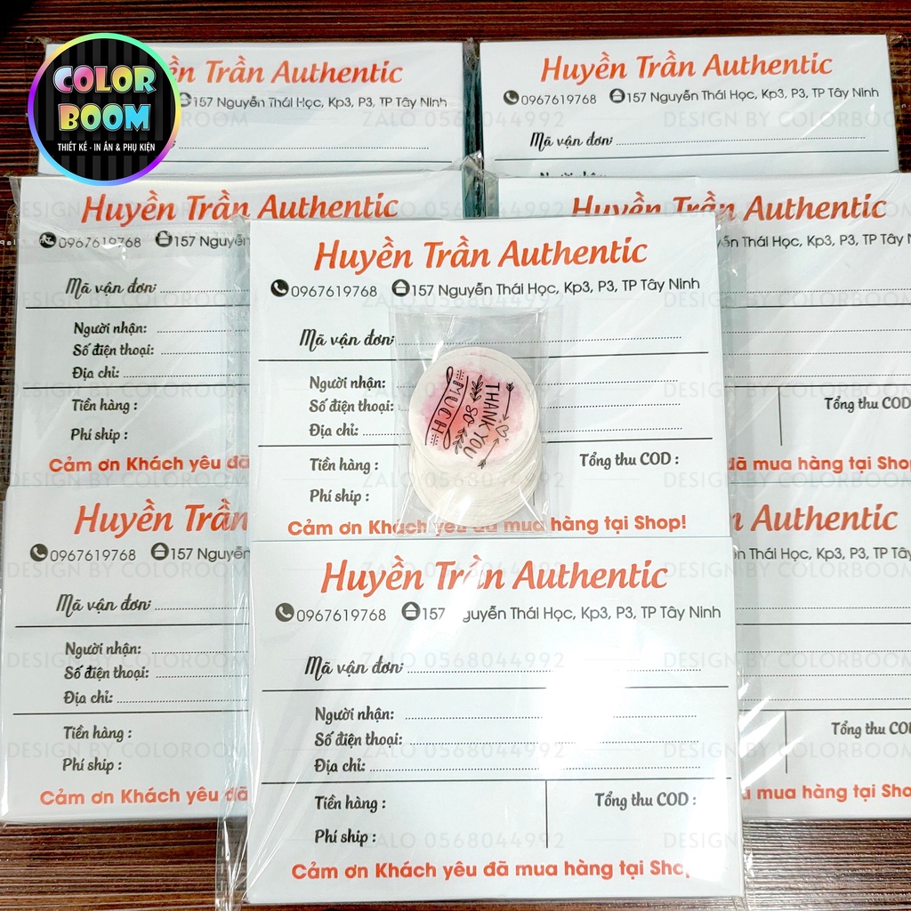Combo 100 Tem Dán Ship Hàng - Size A6