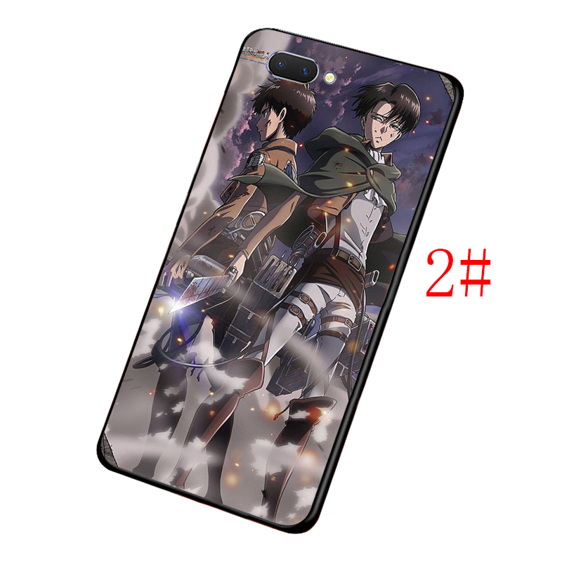 Ốp Lưng Silicone Mềm In Hình Attack On Titan Cho Realme 2 3 Pro A5 Q X Lite Xt X2 X3 X50