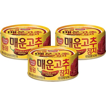 Cá Ngừ Dongwon Vị Ớt Cay Và Cay Gấp Đôi Hộp 100G