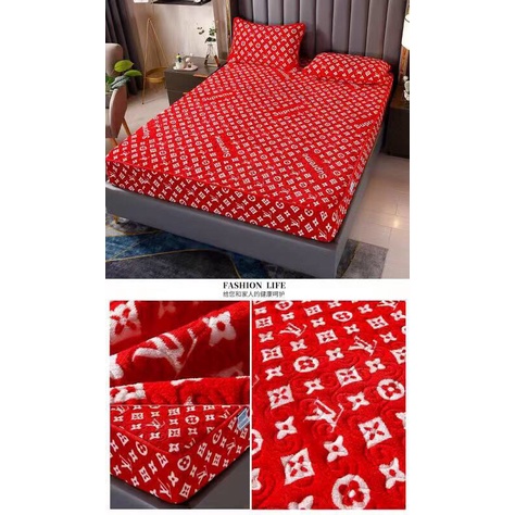 BỘ GA KÈM 2 VỎ GỐI NỈ TUYẾT HÀNG THƯƠNG HIỆU CAO CẤP TẶNG KÈM TÚI