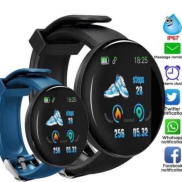 Đồng Hồ Thông Minh Bluetooth D18 Theo Dõi Thể Thao Chống Nước Cho Nam Và Nữ Đồng Hồ Cho Hệ Thống IOS