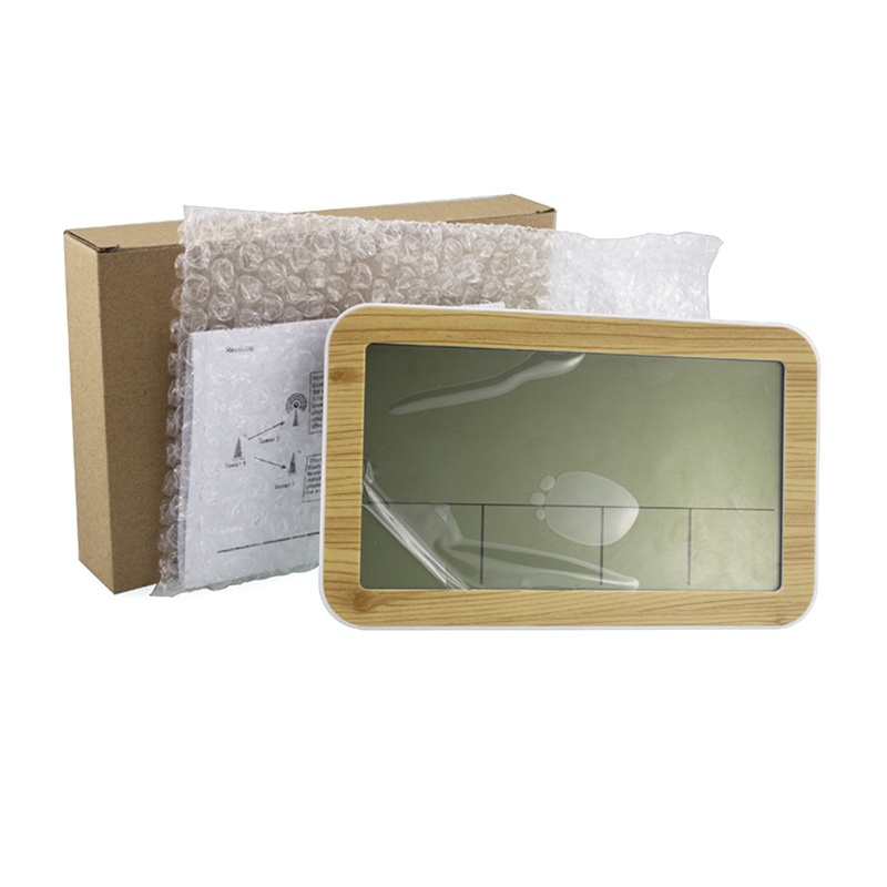 Đồng Hồ Báo Thức Kỹ Thuật Số Gắn Tường Hiển Thị Nhiệt Độ Và Độ Ẩm Ngày Tuần