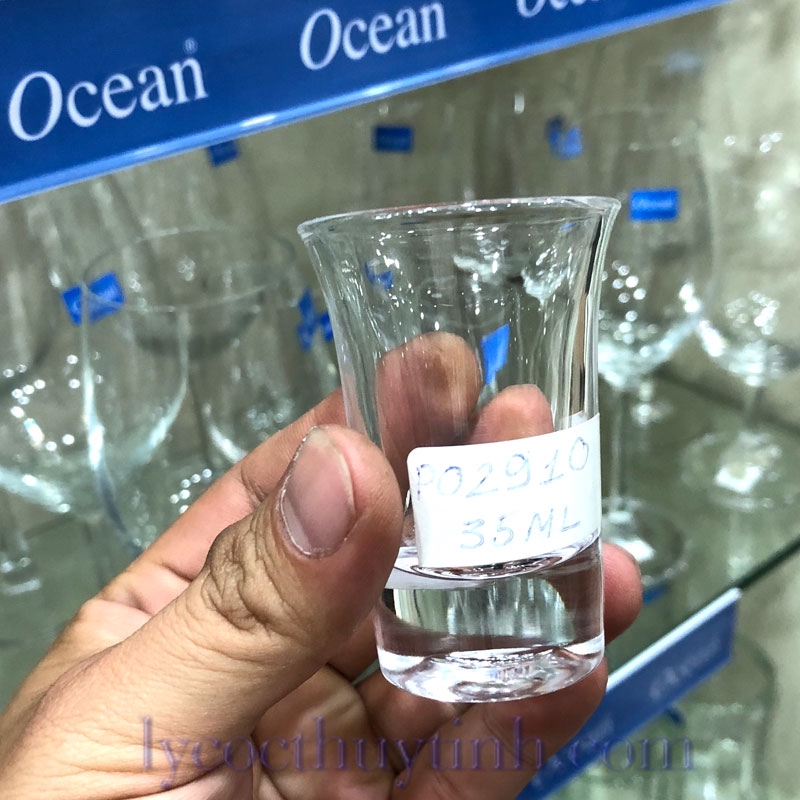 [Đại lý ocean] Bộ 6 cốc ly chén rượu thủy tinh uno Shot thái lan ocean P02910 (35ml)