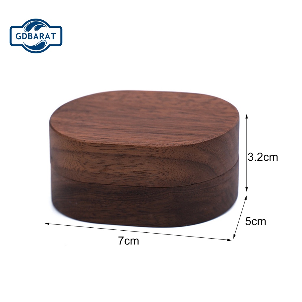 Hộp Đựng Nhẫn Đính Hôn Hình Oval Chống Bụi
