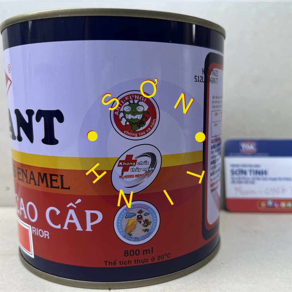 Sơn dầu màu cam 512 800ml galant Orange (Tập Đoàn URAI - Thái Lan) cho gỗ, tôn, sắt thép