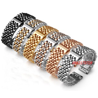 Dây đồng hồ thép đúc không gỉ thay thế dây thép SS 18, 19, 20, 21, 22mm