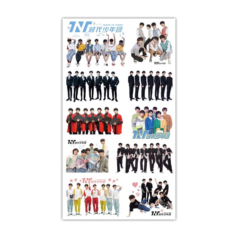 Hình xăm dán TFBOYS TNT Dịch Dương Thiên Tỉ Vương Nguyên Vương Tuấn Khải