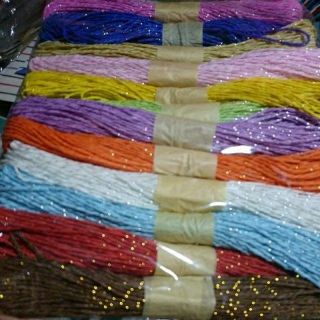 Dây cói màu ,dây thừng giấy ( bịch 12 màu)