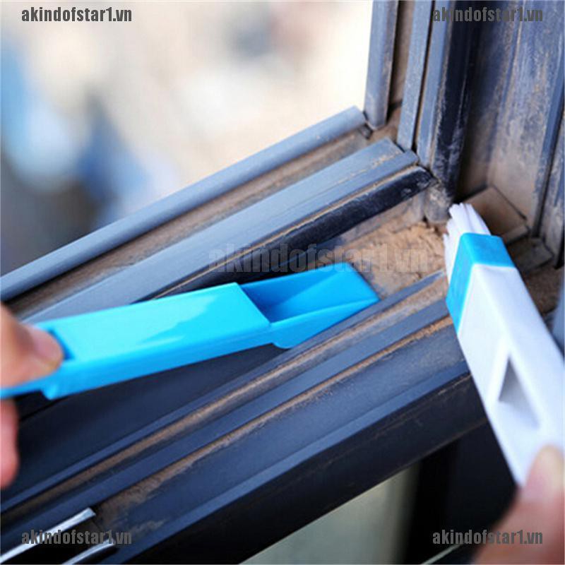 Bàn Chải Làm Sạch Khe Cửa Sổ 2 Trong 1 Tiện Dụng
