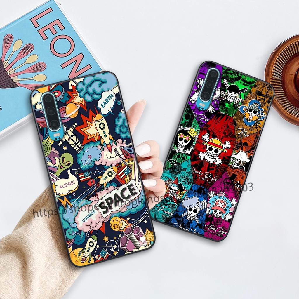 Ốp lưng Huawei P30 / P30 Pro in hình thương hiệu thời trang đa sắc cá tính.