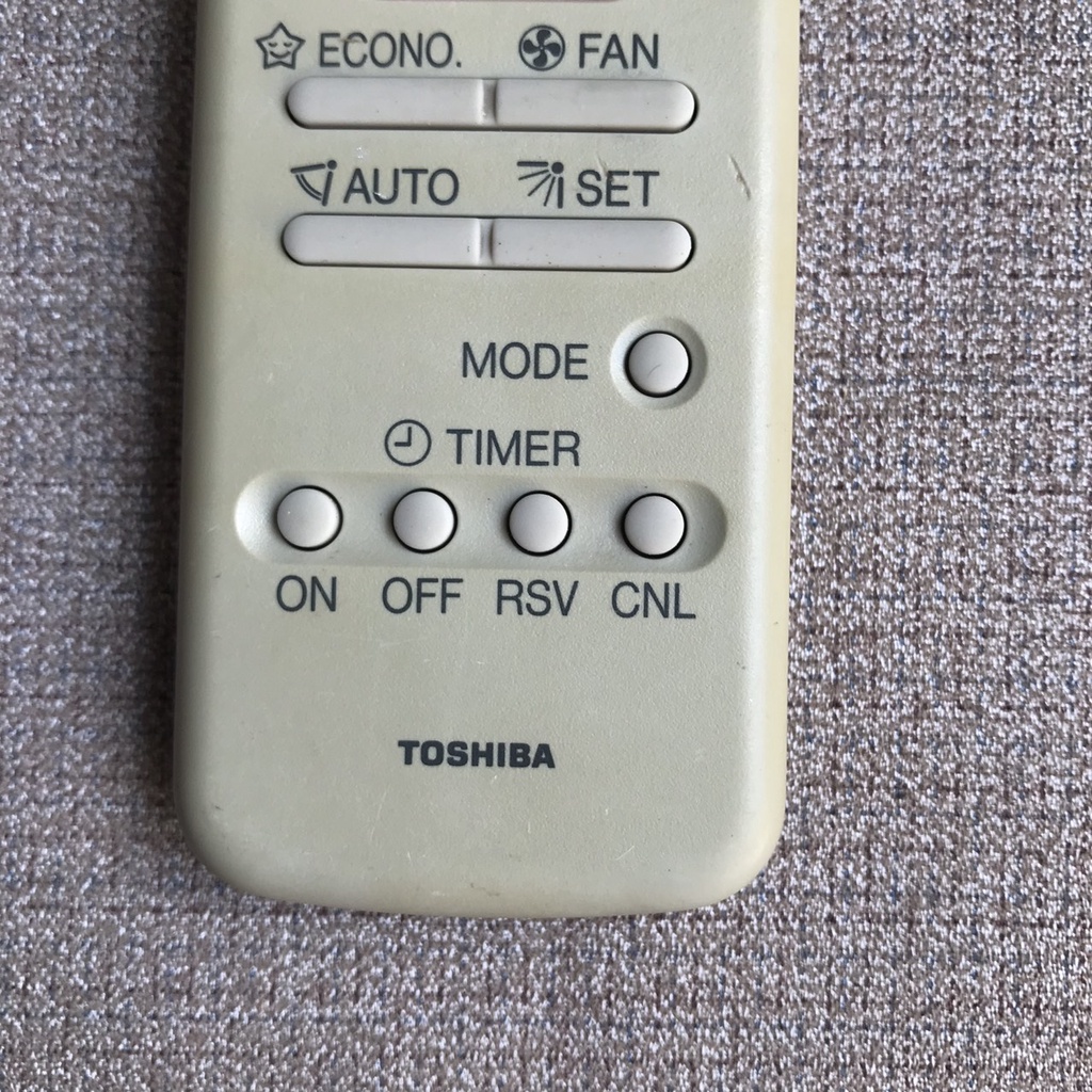 điều khiển điều hòa toshiba mặt đen dòng econo, Remote máy lạnh toshiba hàng zin theo máy