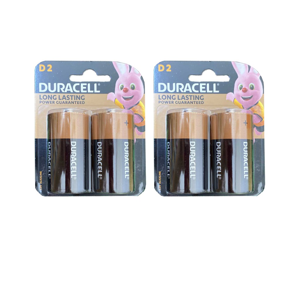 4 viên pin đại D Duracell alkaline