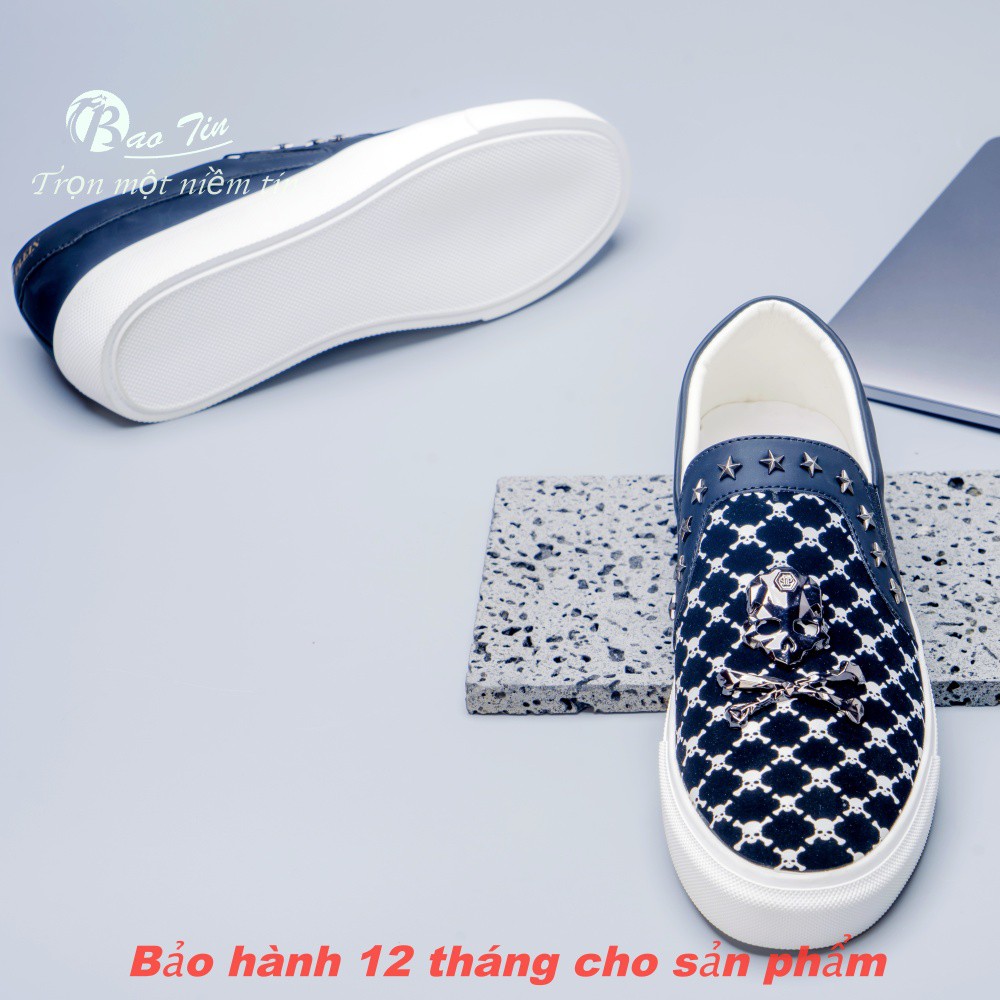 Giày lười Versacc  2021 Bảo Tín , Giày Slip-On nam thời trang, cá tính 3 mẫu độc đáo"full box" có quà tặng kèm.